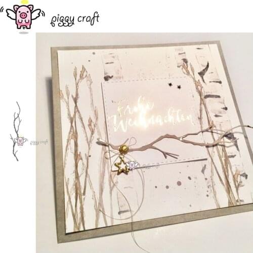 Piggy Craft metal cutting dies cut die mold Branch strip decoration Scrapbook paper craft album card punch knife art cutter die