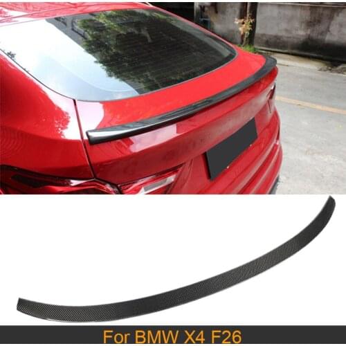 Glossy Car Rear Trunk Spoiler Wing Lip for BMW F26 X4 2014 - 2017 Car Sticker Spoiler ABS Glossy Black /White Painted Blank