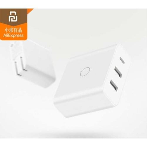 Youpin ZMI USB charger 65W fast charge version USB-C type-C 45W output USB-A 20W fast charge three output adapter Smart