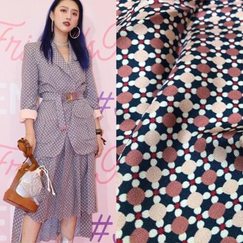Spring classic printed fabric European brand Polka dot latticework DIY sewing fabric factory shop is not out of stock