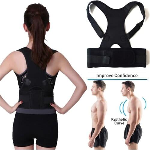 XXL Posture Corrector Back Support Belt Orthopedic Posture Corset Back Brace Support Back Straightener Adjustable Shoulder Strap
