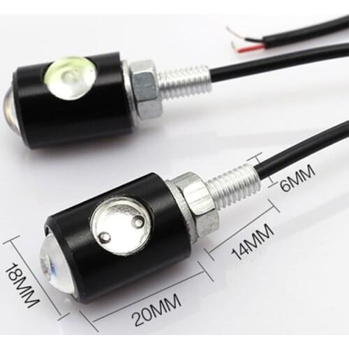 1Pair Universal Motorcycle LED Mini Turn Signal Eagle Eye Shape Turn Indicators Wholesale