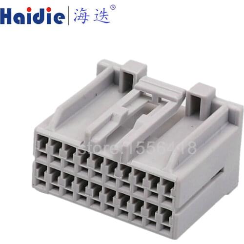 2sets auto 20pin cable housing plug wiring harness female unsealed connector 179057-6