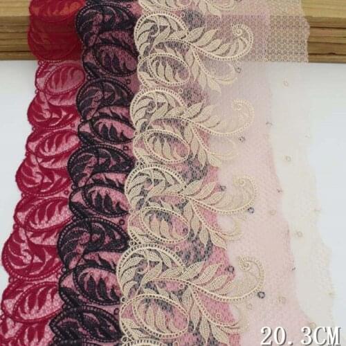 2Yards Embroidered Mesh Tulle Trimmings Dolls Dress Accessories Lace Trim Fabric Sewing Crafts Doll Material Hot Sale