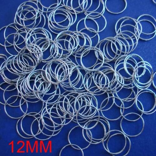 5000pcs/lot Chorme color 12mm Crystal Chandelier Connector Of Metal Rings Lamp Parts Connector Metal connectors
