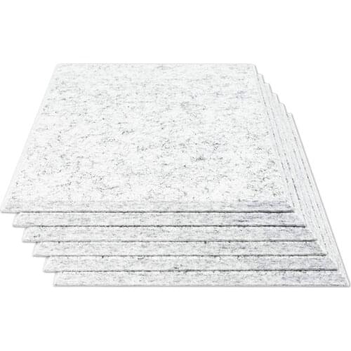 6PCS Acoustic Absorption Panel 12 inch x 12 inch x 0.4 inch Sound Proof Padding for Echo Bass Isolation