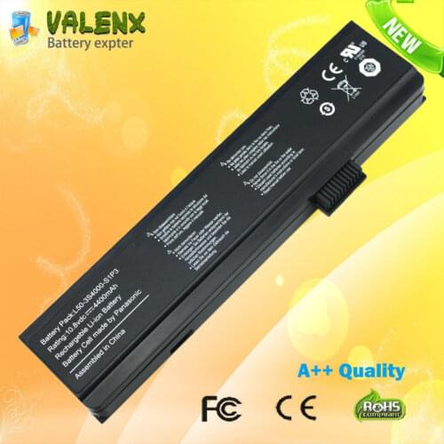 Laptop battery for Fujitsu-Siemens Amilo Pa 1510 2510 Pi 1505 2512 2515 Uniwill L50 (6 Cells 4400mAh 10.8V Black)