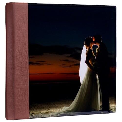 Acrylic cover flush mount wedding photo albums For Professional Photographer