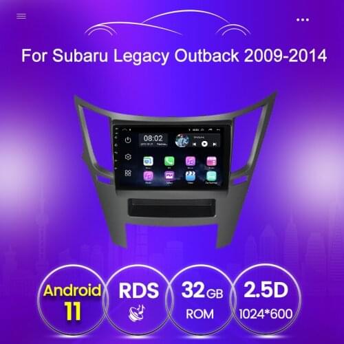 GPS 1080P video Touch Screen Car Multimedia system FM Wifi Android 11 For Subaru Outback Impreza Legacy 2009-2014 free gift