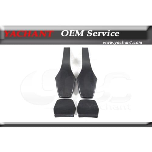 Car-Styling Auto Accessories Dry Carbon Fiber Seat Back Cover Trim 4Pcs Fit For 2014-2017 F80 M3 F82 F83 M4 Seat Back Cover