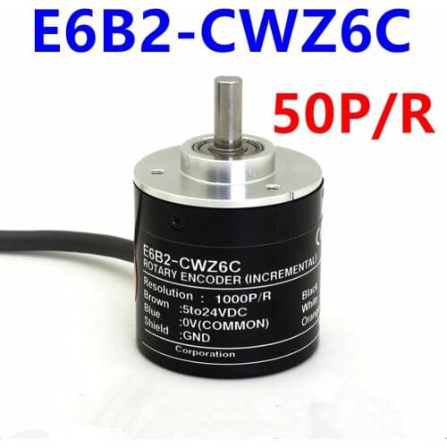 Free Shipping 1pcs E6B2-CWZ6C 50P/R for Encoder / ABZ output Rotary Encoder incremental rotary encoder