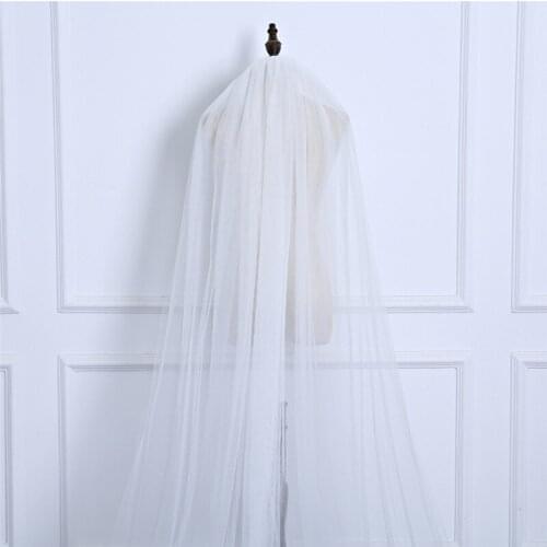 Veil Wedding Long Section Single Layer Soft Mesh Gauze 3 M Veil Tailing Wedding Bride Props