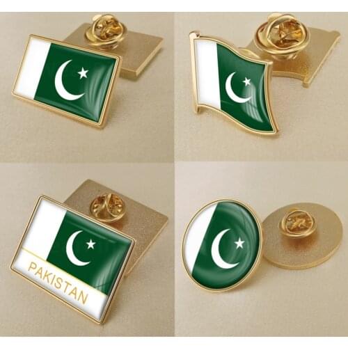 Coat of Arms of Pakistan/Pakistanis Flag National Emblem Brooch/Badges/Lapel Pins
