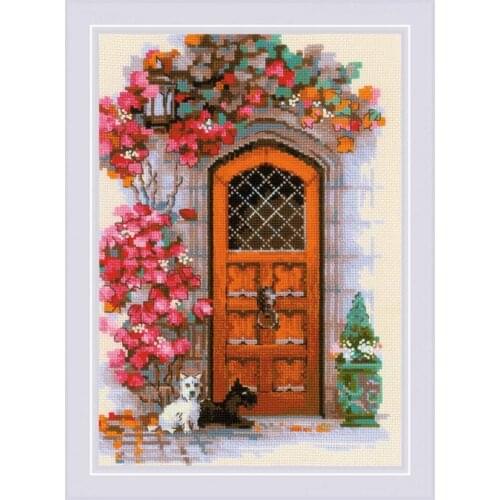 Gold Collection 1832 Scottish Door Counted Cross Stitch Kits for Embroidery with 100% Cotton Floss &Free Shipping for Home Decor