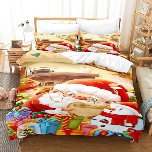 Santa Claus Bedding Set Duvet Cover Set 3d Bedding Digital Printing Bed Linen Queen Size Bedding Set Fashion Design