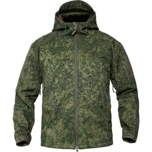 Military Winter Jacket Men Army Tactical Coats Soft shell Fleece Outerwear Camouflage Jackets 5XL Waterproof Track Hunt Clothes