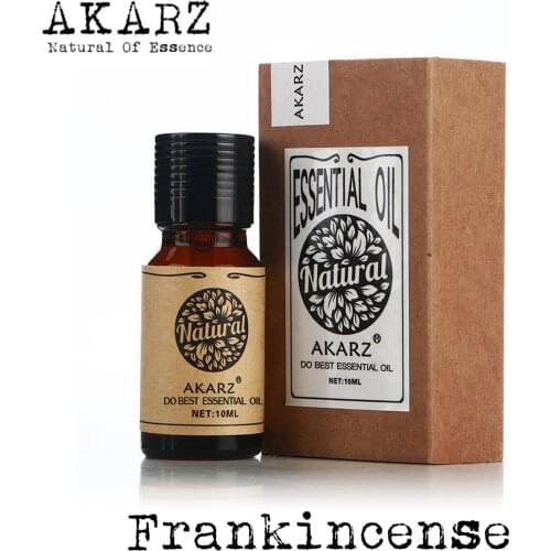 Frankincense Essential Oil AKARZ Top Brand Body Face Skin Care Spa Message Fragrance Lamp Aromatherapy Frankincense Oil