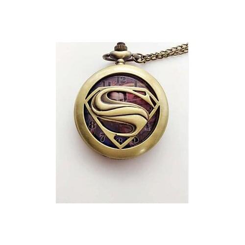 45MM Captain America mens Hollow pocket watches Christmas gift