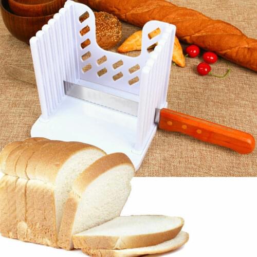 Bread Slicer Cutting Guide Tools Plastic Splicing Toast Rack Slicing Kitchen Accessories Tool Guide Loaf Toast Kitchen Tool