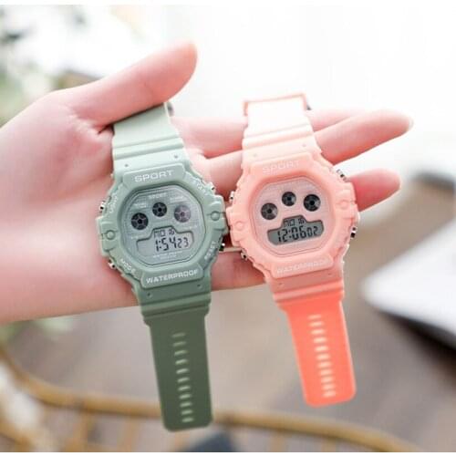 Popular Summer Fashion Sports Digital Watch Waterproof 30M Multifunctional Women Men Watch Casual Oval Clock Relogio Feminino