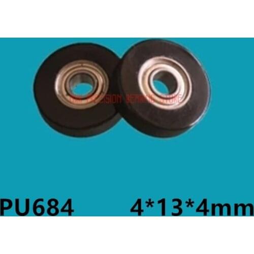 PU684-13-4 UMBB4-13 polyurethane forming bearing 684 polyurethane pulley 4*13*4mm wrapped rubber bearing small roller pulley
