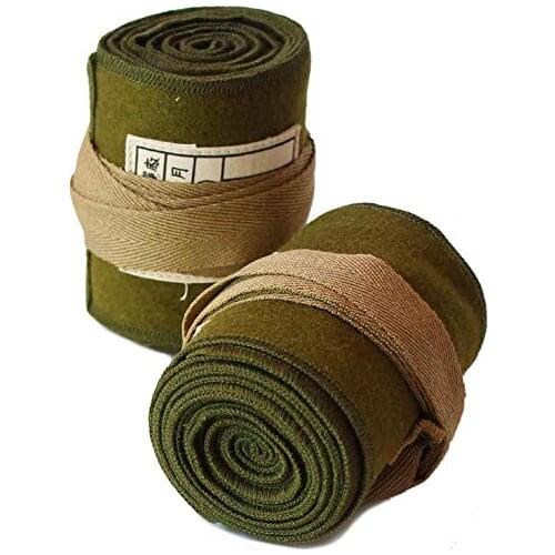 MILITARY WWII UK BRITISH ARMY P37 WOOLEN SOLDIER FIELD LEGGINGS PUTTEE GAITERS