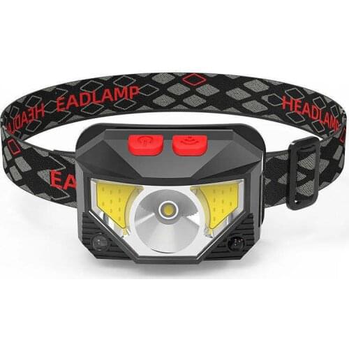 Led Hiking Headlamp Fishing Strap Climbing Hunting Headlamp Rechargeable Sensor Frontal Led Cabeza Outdoor Lighting DE50TD