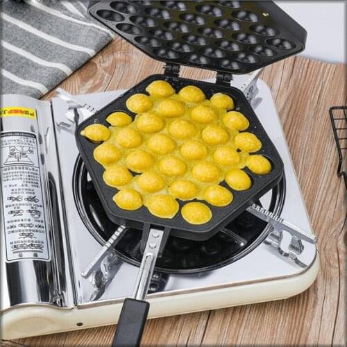 30 Holes Aluminum Alloy Takoyaki Pan Takoyaki Maker 30 Holes Chibi Maruko machine Baking Forms Mold Pan Octopus Baking Machine