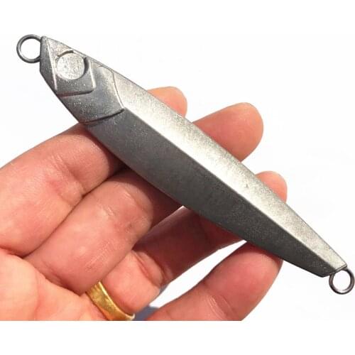 1pcs / lot 11cm100gknife Jigging Metal Spoon High Quality VIB artificial bait boat fishing lures lead fish lure