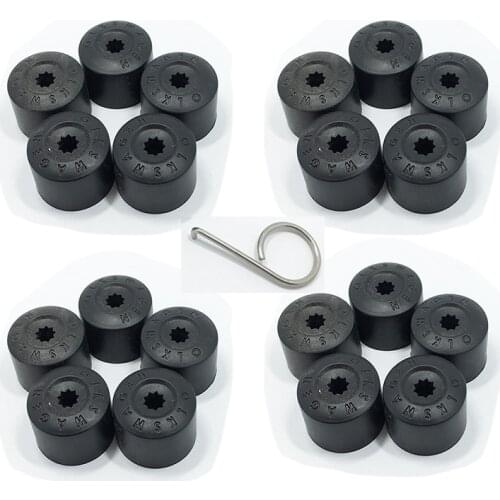20pcs OEM Wheel Lug Nut Cover Bolt Caps Tools For Jetta Golf 5 Passat B6 EOS Tiguan Caddy Polo Scirocco 1K0 601 173