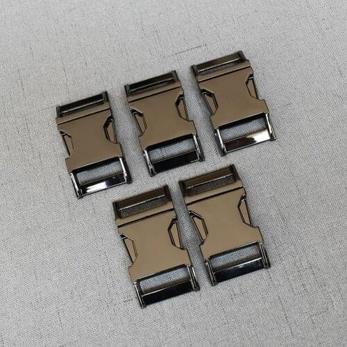 50 Pieces Gun Black 25mm DIY Quick Release Metal Buckle Accessories Backpack Buckles Dog Collar Safety Clasp