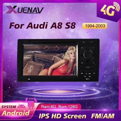 GPS Navigation For Audi A8 S8 1994-2003 Car Radio Multimedia player Android IPS Screen Radio Head Unit Stereo Carplay 2 DIN