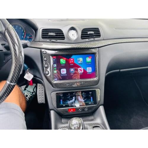 Android 9.0 For Maserati GT/GC GranTurismo Black or Carbon fiber 2007-2017 car radio A/C Board Multimedia Player Car Stereo GPS