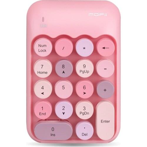 Mini 2.4G Wireless Keyboard 18 Keys Numeric Keypad for Laptop Computer Digital Keyboard for PC Accounting Keyboard Makeup Series
