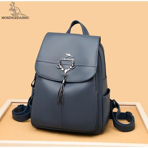 Tassel Designer Ladies Shoulder Bags Multifunctional Women Backpack High Quality Leather Fashion Travel Bag Mobile Phone Bags