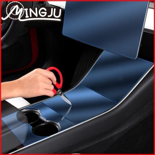 For Tesla Model 3 Three Accessories Special TPU Car Interior Scratch-proof Waterproof Transparent Protective Film Sticker