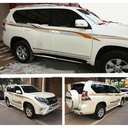For Toyota LC Prado FJ150 2010-2018 Colorful Door Body Decorative Sticker Cover