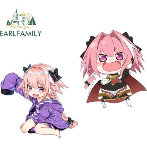 EARLFAMILY 13cm x 12.5cm for Astolfo Fate Anime Car Stickers Surfboard Creativite Vinyl Car Wrap Decals Occlusion Scratch Decor