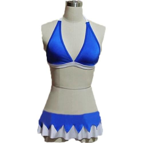 Hot Anime TouHou Project Cirno Cosplay Costume Bikini Swimwear Any Size 11