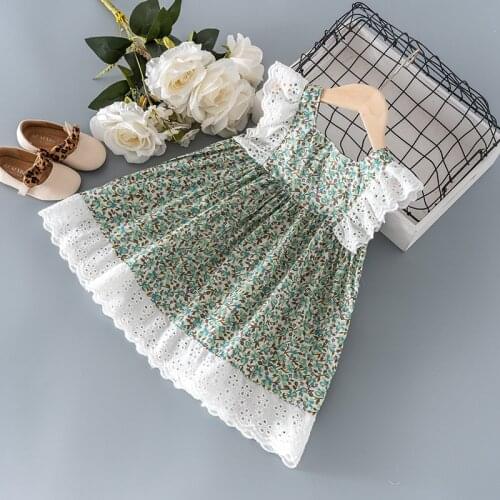 2 3 4 5 6 7 year girls birthday baby summer clothes kids floral lace dress for children girls clothing baby outfit cool dress