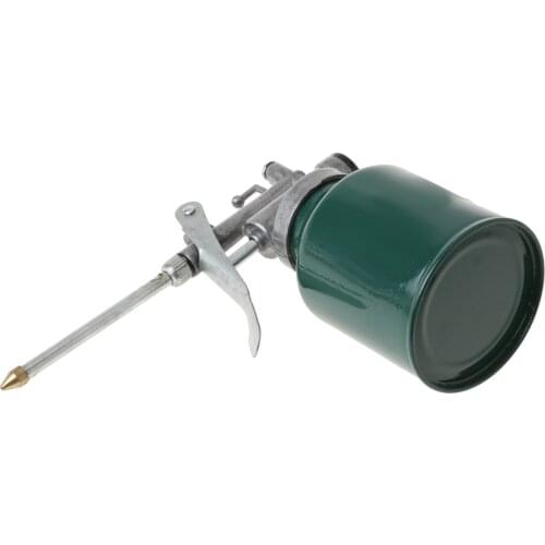 250ml Metal Thump Hand Pump Oiler Funnel Automotive Oil Cans with Spout for Oil Jobs Car Vehicles