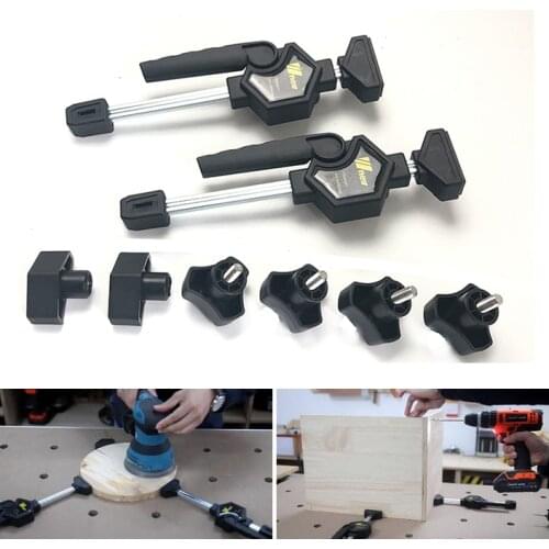 Set of 2 Woodworking Clamp Clip Kit Fastening Clamp DIY Hand Tool for Woodworking Bench