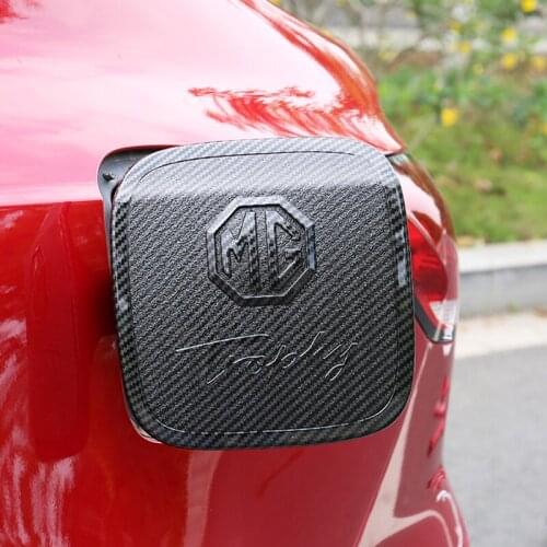 Car Fuel Tank Cap Sticker for MG HS Trophy Carbon Fiber Emblem Side Decal Body Badge Cover MG6 Auto Modification Accessories