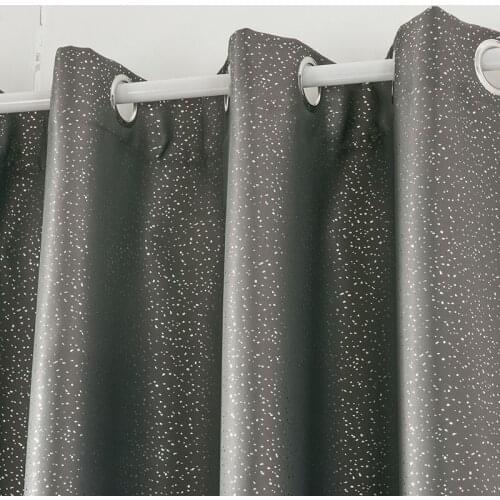 New Shade Cloth Curtain Dark Gray Curtain Finished Curtain with Grommet Top Nordic Style Curtain for Living Room