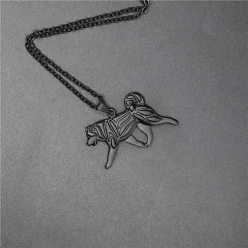 4 Colors New Alaskan Malamute Charm Necklace Trendy Metal Dog Jewellery Alaskan Malamute Pendant Necklace Women