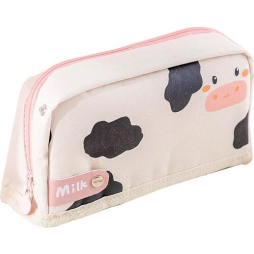 Portable Lovely Folding Pencil Pouch Supplies Oxford Cloth Pen Holder Delicate Texture Kids Pencil Cases