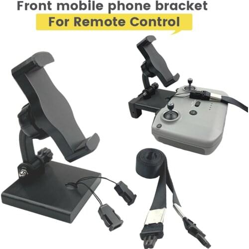 DJI Air 2S Remote Controller Front Mobile Phone Bracket Clip Lanyard Adjustable Angle Holder for Mavic Air 2/Mini 2 Accessorise