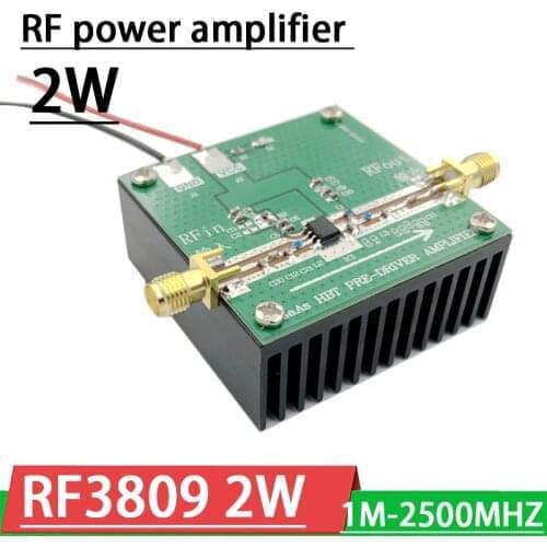 RF3809 1Mzh-25000MHZ 2W hing linearity RF amplifier high frequency power FOR 2.4Ghz wifi 433MHZ UHF HF VHF FM Ham Radio