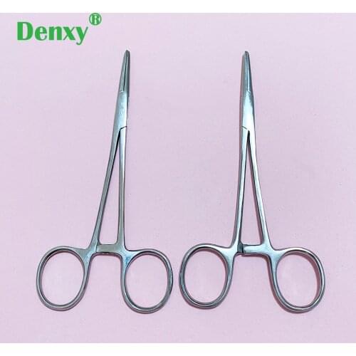 Denxy 1pc dental Plier Dental Needle Holder Pliers Stainless Steel 12.5cm Forceps Orthodontic Tweezer Dentist Instrument