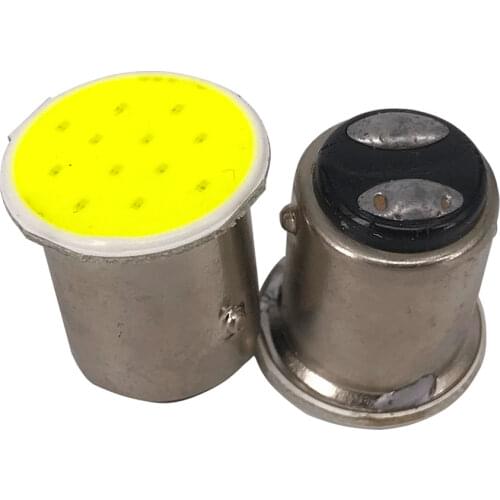 100X1157 BAY15D COB 12 SMD S25 12 Led stop lamp P21W Auto Car Signal Reverse parking Led Light Brake light white car accessories